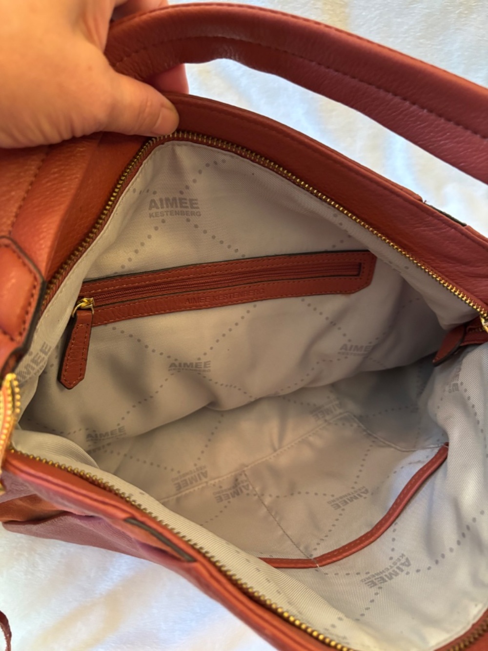 Aimee Kestenberg Leather and suede handbag - Picture 6 of 7